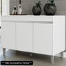 Gabinete Balcão Mia 3 Portas para Cozinha Branco - 2