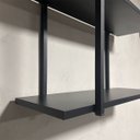Ver imagem 4 de Nicho Suspenso Aéreo Vintage Estante Cozinha Estilo Retro Preta Edecasamoveis