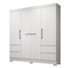 Guarda-Roupa de Casal 4 Portas com 4 Gavetas Roma - 1