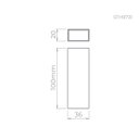 Ver imagem 3 de Arandela Wall Mini LED 5W 3000k 85lm IP65 BIVOLT - Stella STH9731 - Branco