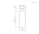 Ver imagem 3 de Arandela Wall Mini Led 5w 3000k 20lm Ip65 Bivolt - Stella Sth9732 - Preto