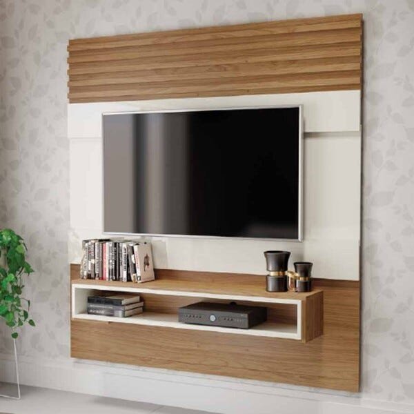 Painel para Tv Até 55 Polegadas Dalla Costa Zafira (MDF) Off White ...