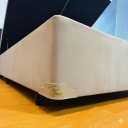 Ver imagem 7 de Box Baú Bipartido King 96 Blindado na Chapa de Madeira - Diversas Cores (203x193x42): Suede Bege