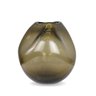 Vaso de Murano Roca Fumê com Ouro 24k Cristais Cá d'Oro 20x25 plantô - 1