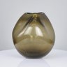 Vaso de Murano Roca Fumê com Ouro 24k Cristais Cá d'Oro 20x25 plantô - 2