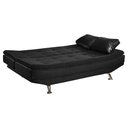 Ver imagem 3 de Sofá Cama Valencia Corano Preto Ref: 2501 - Star Confort