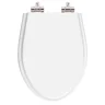 Assento Sanitário Poliester Soft Close Victoria Branco para vaso American Standard - 1