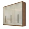 Guarda Roupa Casal 100% Mdf 6 Portas 6 Gavetas - Trento-cumaru/fendi - Móveis Novo Horizonte - 2