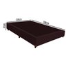 Cama Box Casal com Colchão D23 138x188x57 Marron INMETRO - 4