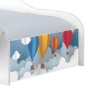 Ver imagem 4 de Mini Cama Infantil Balão com Colchão MDF Branco com Grade de Proteção Casah
