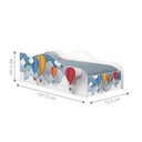 Ver imagem 5 de Mini Cama Infantil Balão com Colchão MDF Branco com Grade de Proteção Casah