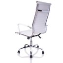 Ver imagem 5 de Kit 4 Cadeiras Giratórias Charles Eames Esteirinha Couro Pu Branco 11P