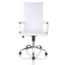 Ver imagem 3 de Kit  4 Cadeiras Giratórias Charles Eames Esteirinha Couro Pu Branco 11P
