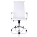 Ver imagem 3 de Kit 4 Cadeiras Giratórias Charles Eames Esteirinha Couro Pu Branco 11P