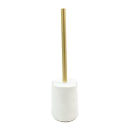Escova sanitária suporte de cerâmica orgânico branco - Oikos - 2
