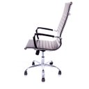 Ver imagem 4 de Kit  4 Cadeiras Giratória Alta Diretor Charles Eames Esteirinha Couro Pu Preta 11P