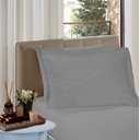 Ver imagem 2 de Porta Travesseiro Liso 100% Algodão Alumínio Vivaldi