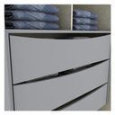Ver imagem 3 de Guarda Roupa Casal Ambiente Andréas 6 Portas Cinza Nature - Henn