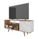 Ver imagem 2 de Rack para Tv até 42 Polegadas 1 Portas R1486 Amêndoa/mármore Branco