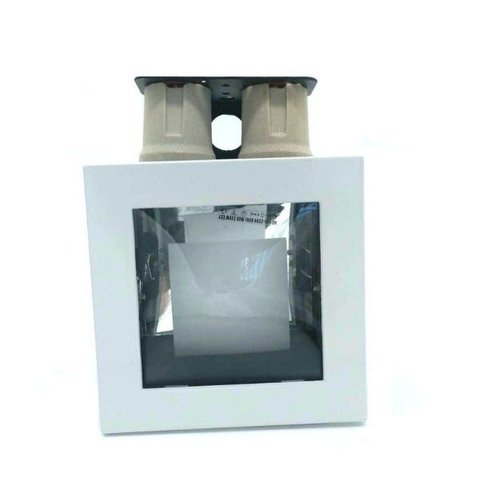 Luminária Embutir Teto Gesso Vidro Quadrado 13x13 2x E27