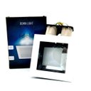 Ver imagem 2 de Luminária Embutir Teto Gesso Vidro Quadrado 13x13 2x E27