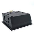 Ver imagem 3 de Luminária Embutir Teto Gesso Vidro Quad. 20x20 2xe27