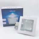 Ver imagem 2 de Luminária Embutir Teto Gesso Vidro Quadrada. 13x13 E27