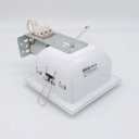 Ver imagem 3 de Luminária Embutir Teto Gesso Vidro Quadrada. 13x13 E27