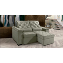 Ver imagem 1 de Sofá Retrátil e Reclinável Berlim 2.10m Velusoft D33 "prata" - Estilo Estofados
