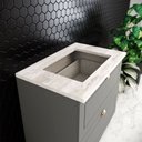 Ver imagem 6 de Balcão de Cozinha 80 cm Americana 2 Gavetas com Tampo para Cooktop 100% MDF Cinza/Calcare - Henn