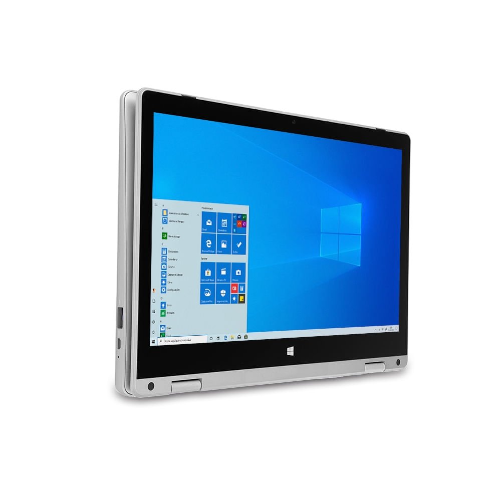 Notebook 2 em 1 M11w Prime, com Windows 10 Home, Processador Intel Quadcore, Tela 11,6 Pol , 4gb 64g - 9