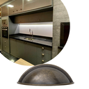 Ver imagem 2 de Kit 10 Puxador Concha Puxadores de Gaveta Armario Moveis: Ouro Velho