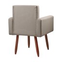 Ver imagem 3 de Poltrona Decorativa - Cadeira Escritório Nina Linho - Speciale Home