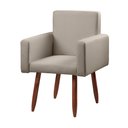 Ver imagem 2 de Poltrona Decorativa - Cadeira Escritório Nina Linho - Speciale Home