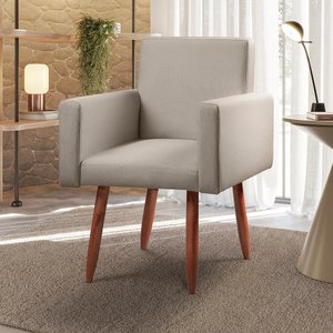 Poltrona Decorativa - Cadeira Escritório Nina Linho - Speciale Home