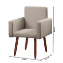 Ver imagem 6 de Poltrona Decorativa - Cadeira Escritório Nina Linho - Speciale Home