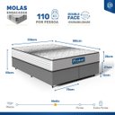 Ver imagem 6 de Cama Box com Colchão de Molas Ensacadas Double Face Essence Probel Queen 158cm