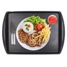 Kit 24 Bandeja Fast Food Preta Fastfood Restaurante Self Service Lanchonete Polipropileno Hamburguer - 4