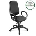 Ver imagem 4 de Cadeira Presidente BAIXA LISA ( BRAÇO CORSA ) – COR PRETA – MARTIFLEX – 30101