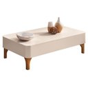 Ver imagem 3 de Painel Suspenso Armony Off White Cinamomo com Mesa de Centro Liz Off White - Hb Móveis