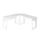 Ver imagem 2 de Mesa em L Escritório Mesa em L Escritório Pés Metal 180cm Branco F5 Office