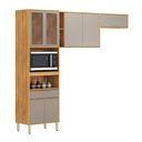 Ver imagem 1 de Cozinha Completa Plena 7 Portas 1 Gaveta Cinamon/nude - Demóbile