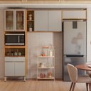 Ver imagem 3 de Cozinha Completa Plena 7 Portas 1 Gaveta Cinamon/nude - Demóbile