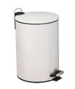 Ver imagem 1 de Lixeira Metal C/ Pedal 20 Lts. Branco Fosco