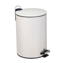 Ver imagem 1 de Lixeira Metal C/ Pedal 20 Lts. Branco Fosco