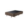 Cama com Sapateira Veludo Areia Animale - Móveis Digital:Casal 138cm - 4