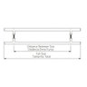 Puxador Inox Preto para Porta Pivotante Madeira Vidro 40 Cm - 3