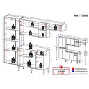 Ver imagem 4 de Armário De Cozinha Compacta Com Balcão Pequim Sun Multimóveis V3000 Preto Preto