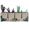 Kit 4 Porta Objetos Com Suporte Organizador Mesa Escritório Porta Lápis Dello - 1