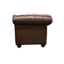 Ver imagem 4 de Sofá Chesterfield de Couro 3 Lugares Preto Iguana - Mempra